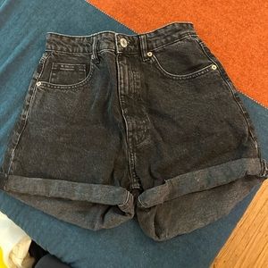 Zara high rise denim short